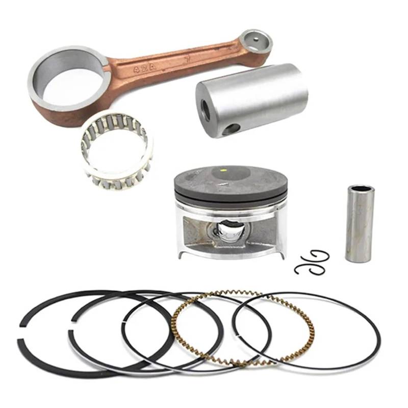 Motorrad-Motorteile, 66 mm Pleuelstange + Kolbenringsatz for DR200 DR200SE DF200 VAN VAN 200 1986~2000 Kolbenringe von XJFXXJIY