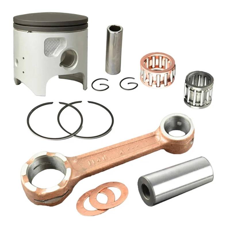 Motorrad-Motorteile 66 mm Pleuelstange + Kolbenringsatz for KDX200 KDX 200 1989–2005 Kolbenringe und Pleuel von XJFXXJIY