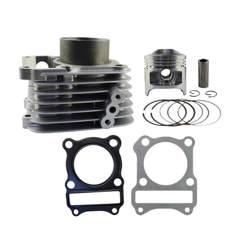 Motorrad-Motorteile Größe 57 mm Luftzylinderblock & Kolben & Kolbenringe & Kopfdichtung for GS125 GS 125 von XJFXXJIY