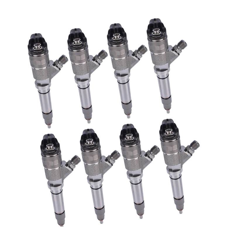 XJPZFC 0986435521 0445120042 97361355 502513 8-teilige Einspritzdüsen, kompatibel mit GMC Savana Sierra, Chevy, Silverado Express 2500 3500 6,6 l 2006 2007, präzisionsgefertigt, leistungsstarker Direk von XJPZFC