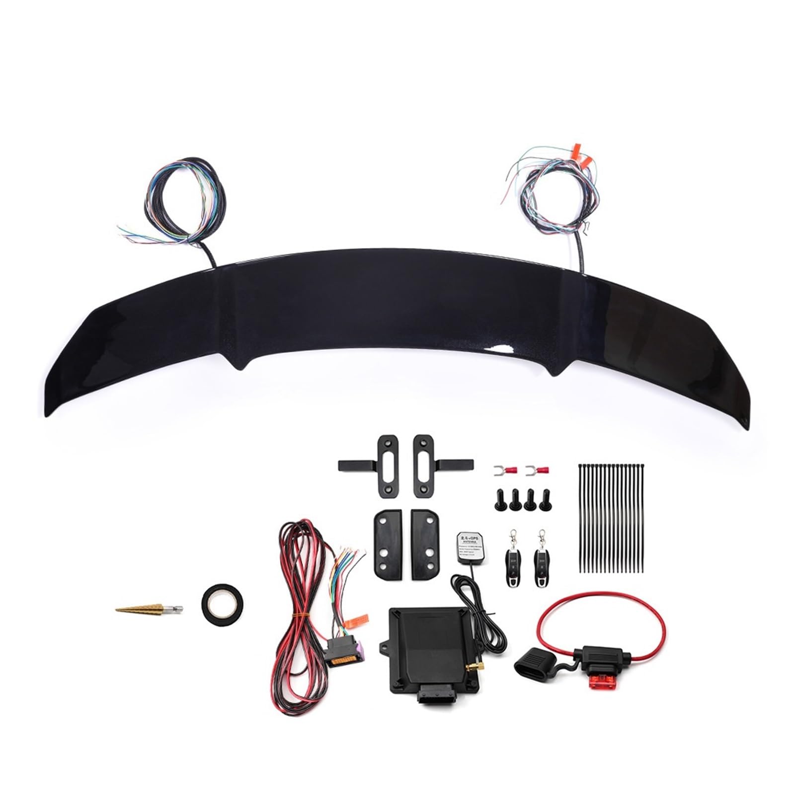XJPZFC Elektrischer Heckspoiler, kompatibel mit Cadillac CT5-Fahrzeugen, pneumatisches Heckflügel-Gurt-Montagewerkzeug, leichtes Design, einfach zu installierendes Karosserie-Kit-Zubehör(Piano Black1) XJPZFC Elektrischer Heckspoiler, kompatibel mit Cadillac CT5-Fahrzeugen, pneumatisches Heckflügel-Gurt-Montagewerkzeug, leichtes Design, einfach zu installierendes Karosserie-Kit-Zubehör(Piano Black1) von XJPZFC
