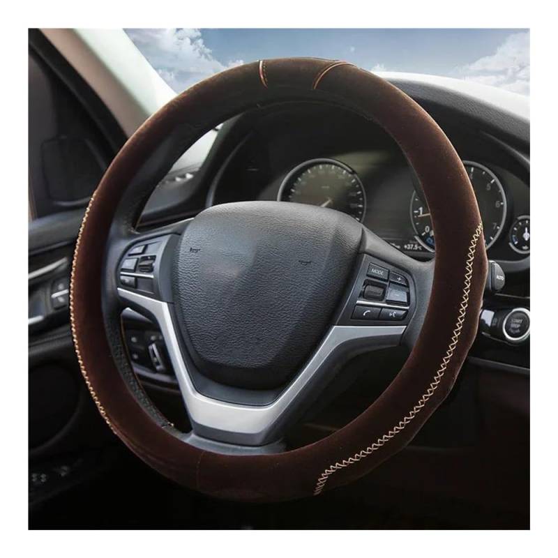 Auto-Lenkradbezüge 38cm Plüsch Lenkradbezug Plüsch Lenkradbezug Universal Im Winter Autoinnenraum Modifikationen(7) von XKCMGSI