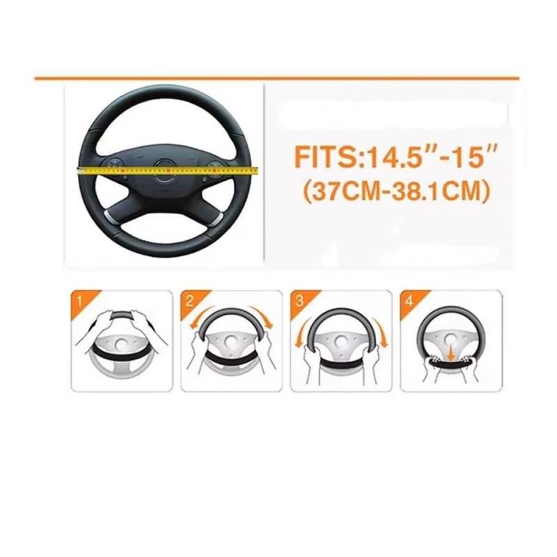 Auto-Lenkradbezüge Auto Lenkradbezüge Wildleder Lenkradbezug Autozubehör(C) von XKCMGSI