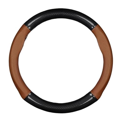 Auto-Lenkradbezüge Lenkradbezug Aus Echtem Leder Und Kohlefaser Für Tundra 2010 Für Crew Max 2007 2010 5.7 2011 SR5 TRD Pro 2014(B) von XKCMGSI