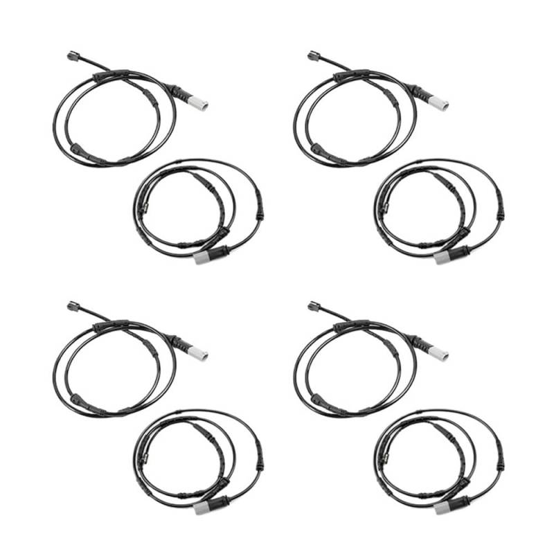 Kfz-Bremssensoren 4X Vorne + Hinten Bremsbelag Tragen Sensor Set Für X3 F25 X4 F26 Auto Zubehör Bremse Linien 34356790303 34356790304 Verschleißsensor von XKCMGSI