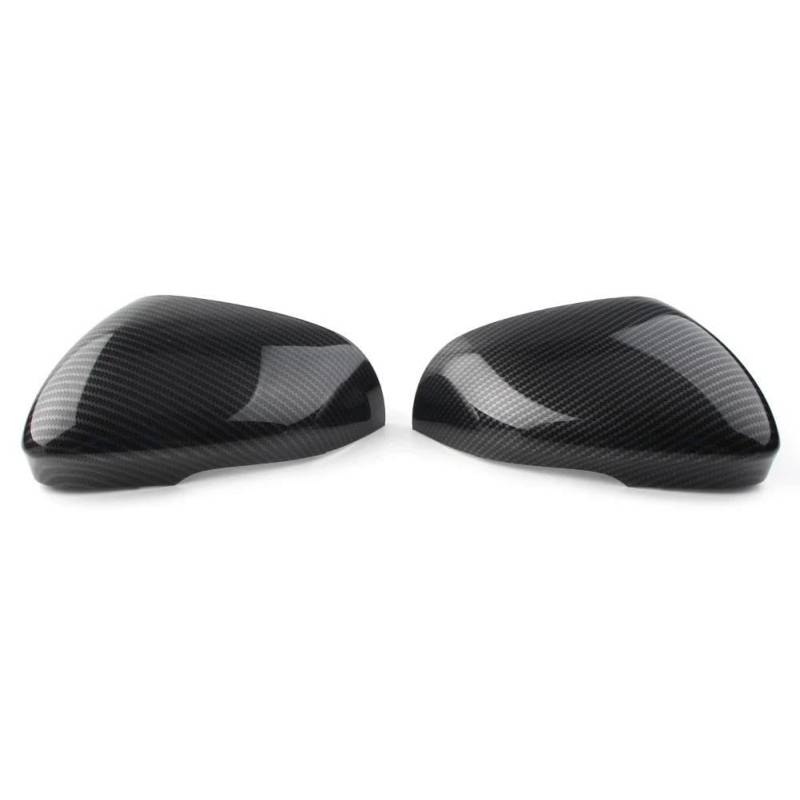 Seitenspiegelkappen 2x Carbon Fiber ABS Auto Hinten Seite Spiegel Abdeckung Kappe Für Jaguar Für XF Für XFR Für XFR-S Für XE Für XJ Für XJR Für XK Für XKR Für XKR-S Auto Rückspiegelkappe von XKCMGSI
