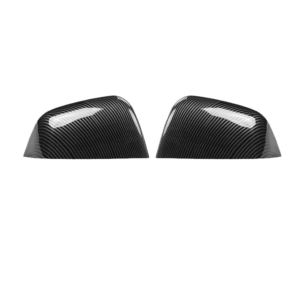 Seitenspiegelkappen Auto Exterior Zubehör ABS Seiten Rückspiegel Abdeckung Carbon Fiber Auto Paste Seite Tür Spiegel Abdeckung Für Modell 3 Y Auto Rückspiegelkappe(1 UK) von XKCMGSI