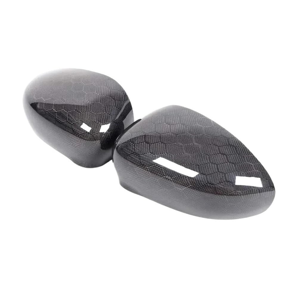Seitenspiegelkappen Dry Carbon Auto Seitenspiegel Abdeckkappen Rückspiegel Shell Case Trim Für 500c Für Rande Für Punto 595 Für Abarth 695 2010-2024 Auto Rückspiegelkappe(Honeycomb Carbon) von XKCMGSI