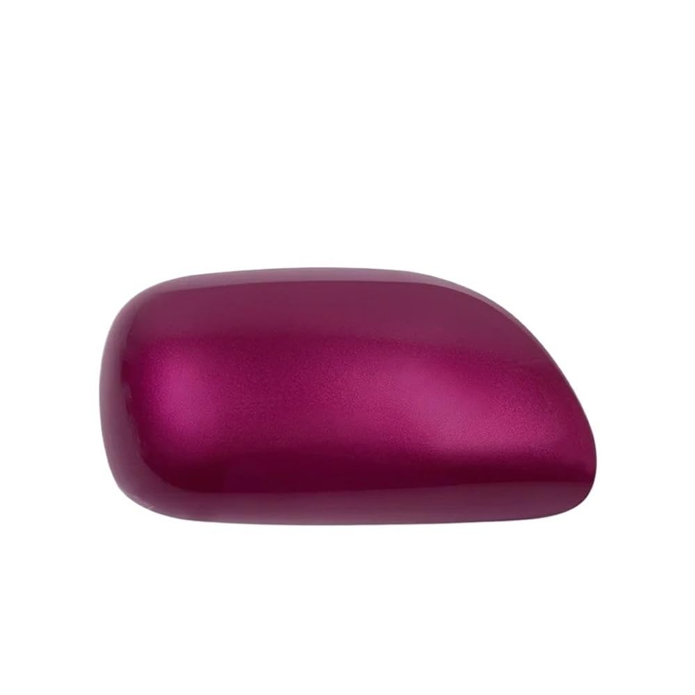 Seitenspiegelkappen Für Yaris 2008-2013 Autozubehör Rückspiegelabdeckung Seitenspiegel Gehäuse Shell Lackiert Auto Rückspiegelkappe(1pcs purple right) von XKCMGSI