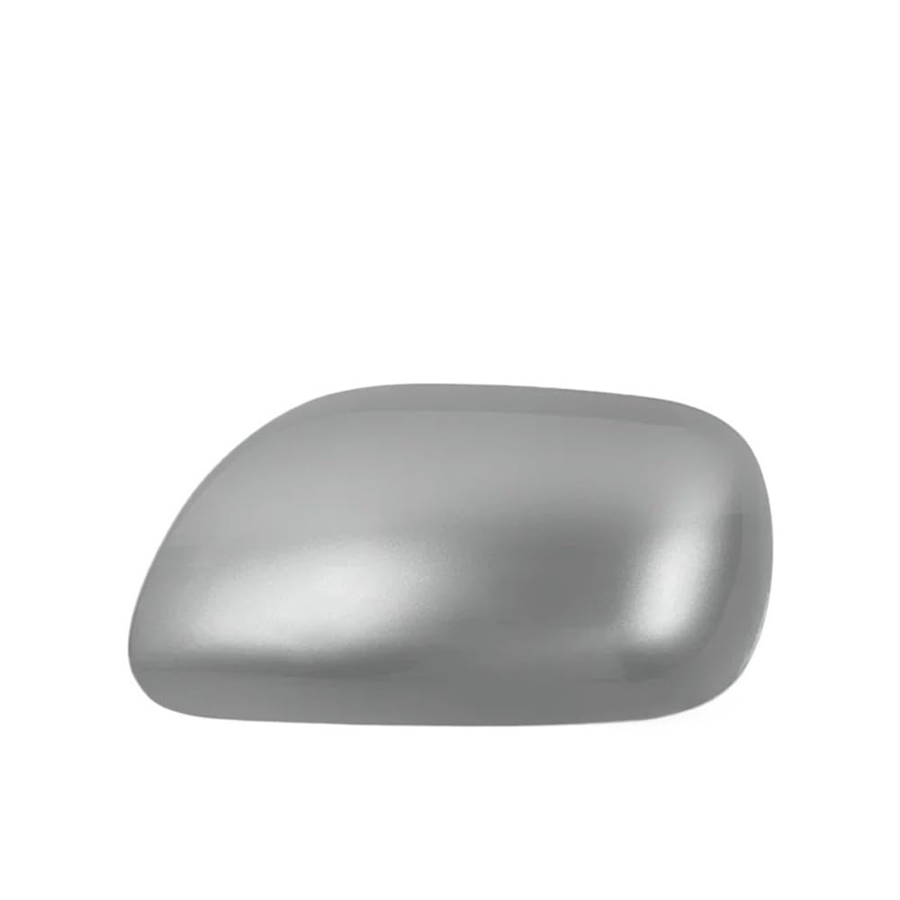 Seitenspiegelkappen Für Yaris 2008-2013 Autozubehör Rückspiegelabdeckung Seitenspiegel Gehäuse Shell Lackiert Auto Rückspiegelkappe(1pcs silver left) von XKCMGSI