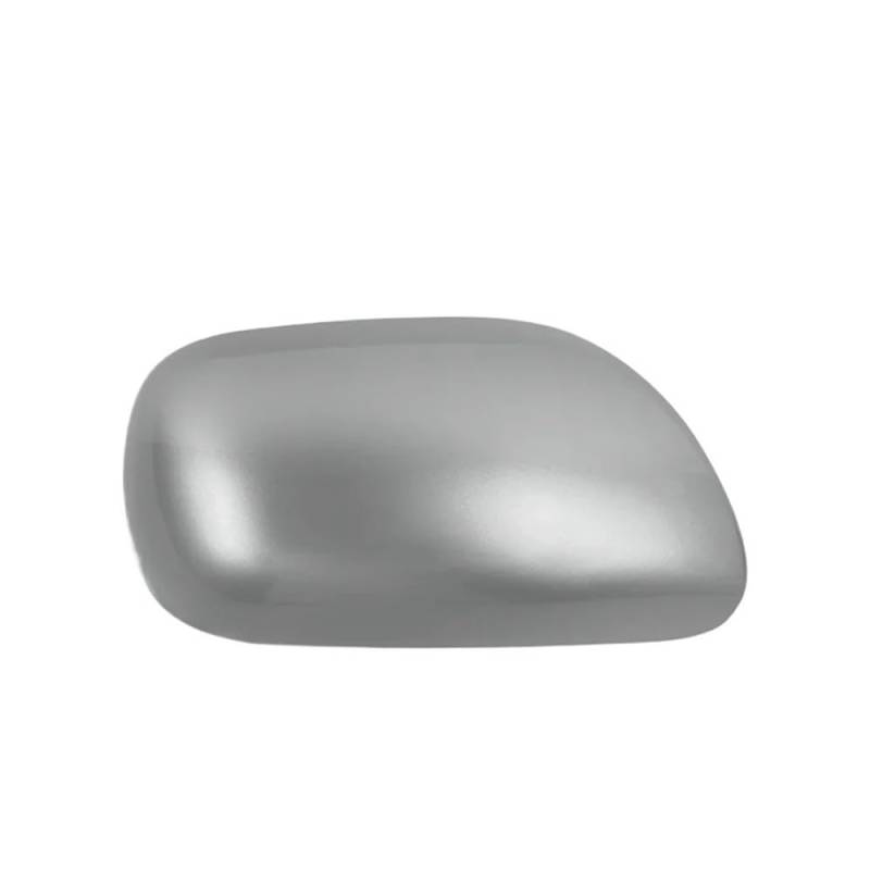 Seitenspiegelkappen Für Yaris 2008-2013 Autozubehör Rückspiegelabdeckung Seitenspiegel Gehäuse Shell Lackiert Auto Rückspiegelkappe(1pcs silver right) von XKCMGSI