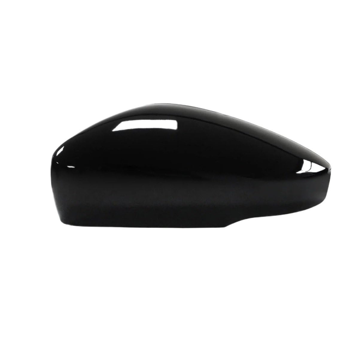 Seitenspiegelkappen Glänzend Schwarze Seitenspiegelabdeckung Für Polo 6R 6C MK5 V 2009-2017 Mit Blinkermodell Auto Rückspiegelkappe(Left side) von XKCMGSI