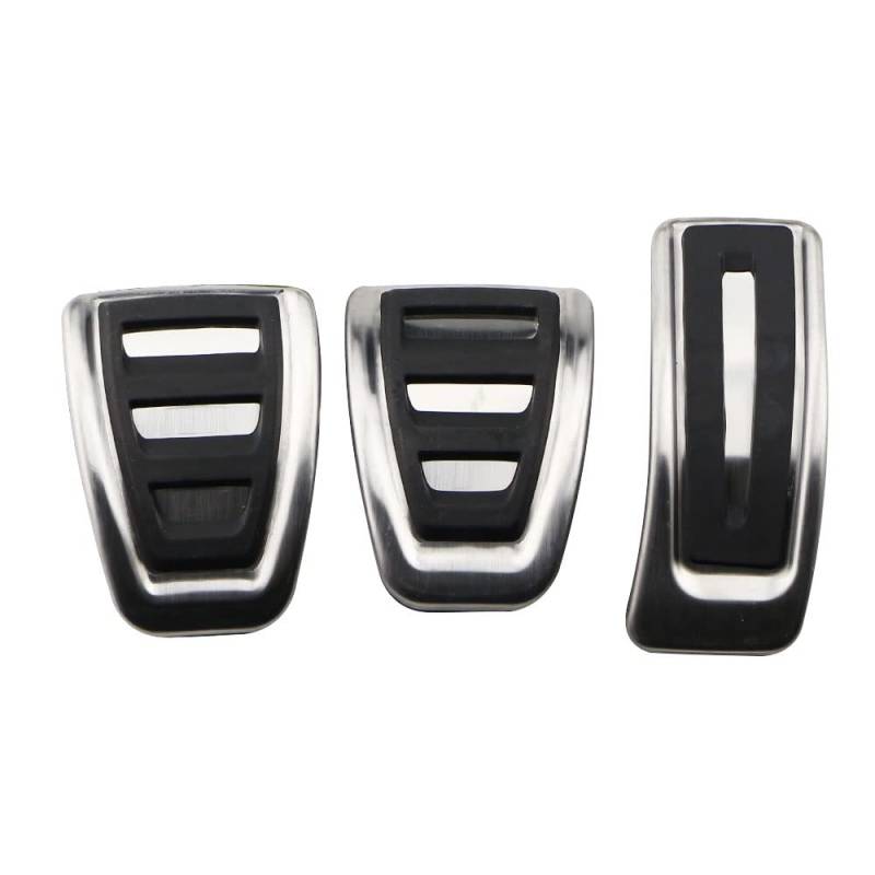 Bremspedalabdeckung Für A4 B8 S4 RS4 Q3 A5 S5 RS5 8T Q5 8R SQ5 A6 C7 A7 S7 S6 4G A8 S8 A8L 4H Kraftstoff Bremse Fußstütze Pedal Abdeckung Auto Pedale Pedalkappen(MT Without Rest) von XKOEHXJ