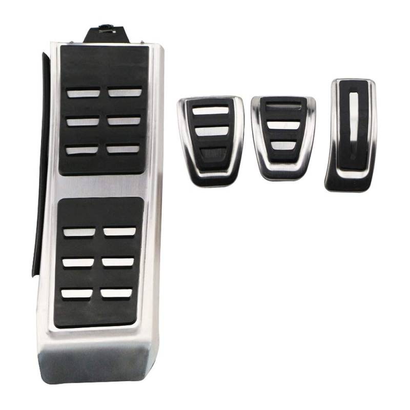 Bremspedalabdeckung Für A4 B8 S4 RS4 Q3 A5 S5 RS5 8T Q5 8R SQ5 A6 C7 A7 S7 S6 4G A8 S8 A8L 4H Kraftstoff Bremse Fußstütze Pedal Abdeckung Auto Pedale Pedalkappen(MT with Rest) von XKOEHXJ