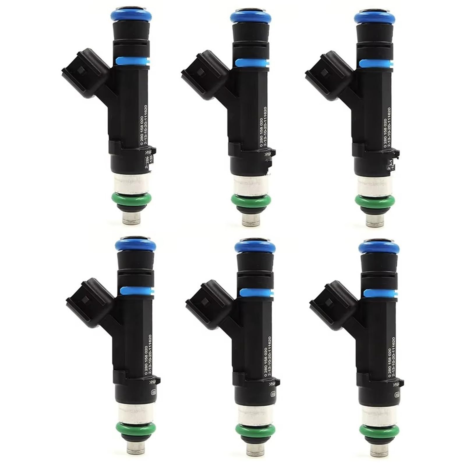 Einspritzventil Für Jeep Für Liberty Für Grand Für Cherokee Für Commander 3,7 L, Schwarz 6 Stück Kraftstoff Injektor Düse 53032701AA 0280158020 Einspritzdüse Einspritzventil Für Jeep Für Liberty Für Grand Für Cherokee Für Commander 3,7 L, Schwarz 6 Stück Kraftstoff Injektor Düse 53032701AA 0280158020 Einspritzdüse von XKOEHXJ