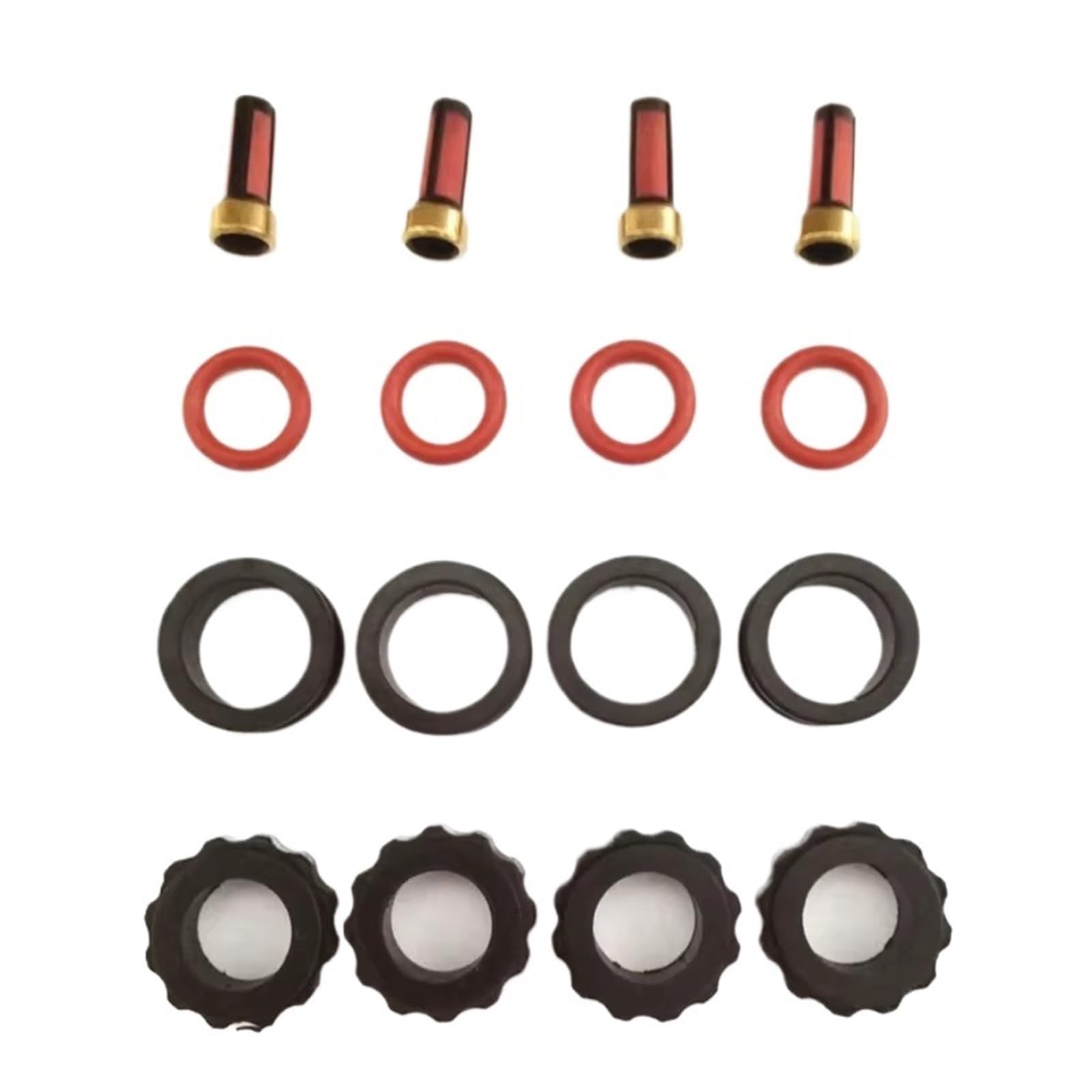Einspritzventil Für Mazda 626 2,0 Für Protege 1,8 (für AY-RK066) 4set Kraftstoff Injektor Reparatur Kits Für INP780 INP781 780033R 78102YN Einspritzdüse von XKOEHXJ