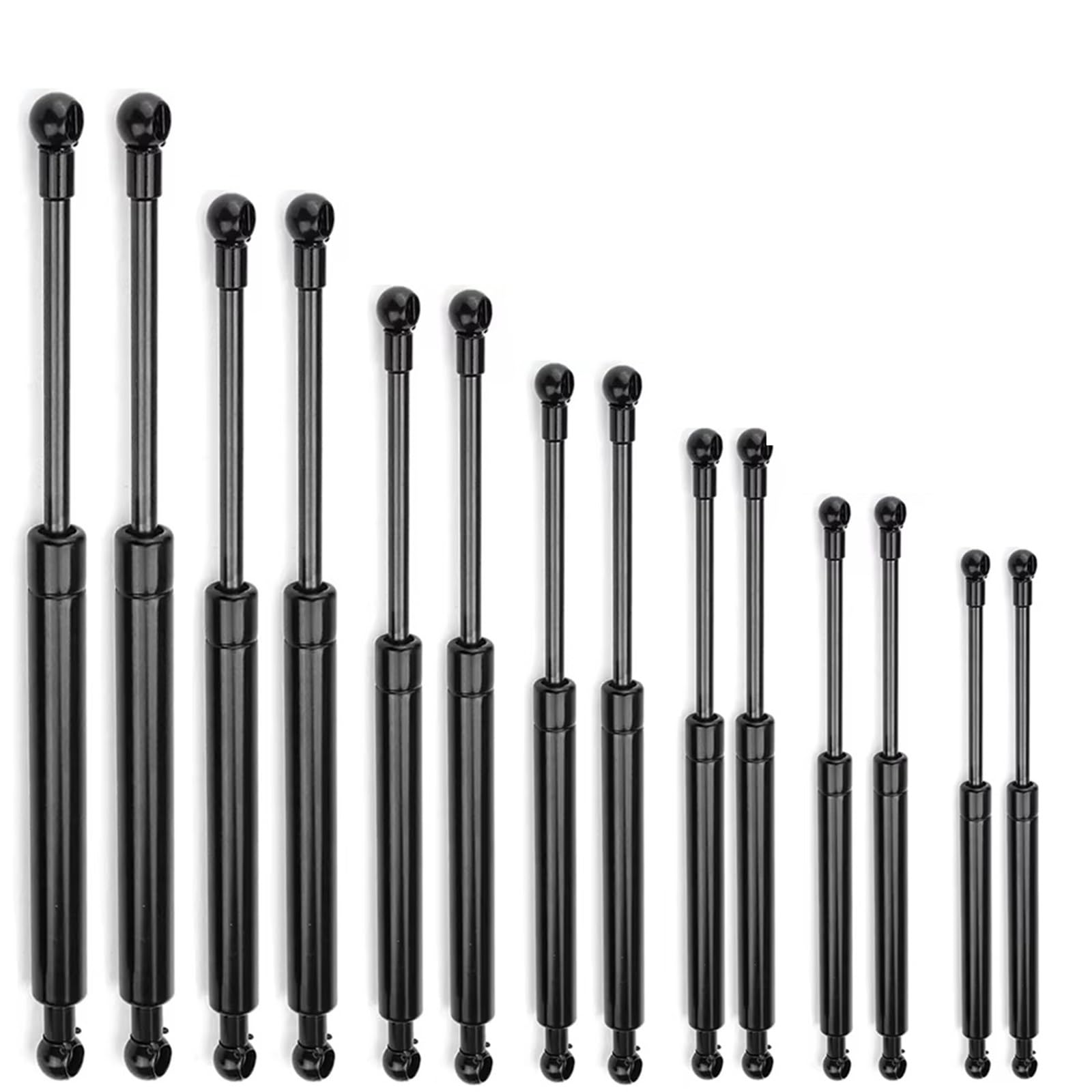 Heckklappendämpfer 2 STÜCK 400N 300/350/400/450/500/600mm Gasdruckfeder Bars Gasfeder Kofferraum Motorhaube Auto Caravans Türen Windows Heckklappe Bus Gasfeder Dämpfer Heckklappe(450mm-400N) von XKOEHXJ