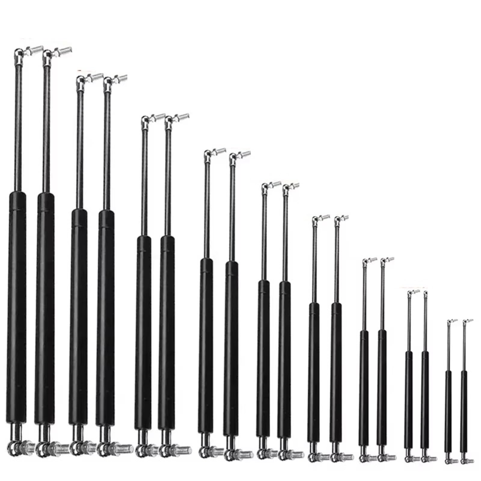 Heckklappendämpfer 200-600mm 400N Universal-Gasfeder-Hubunterstützung Für Vordere Motorhaube, Mit Kapuze, Hinterer Kofferraum, Stoßdämpfer, Hubstrebe Gasfeder Dämpfer Heckklappe(400mm-400N) von XKOEHXJ