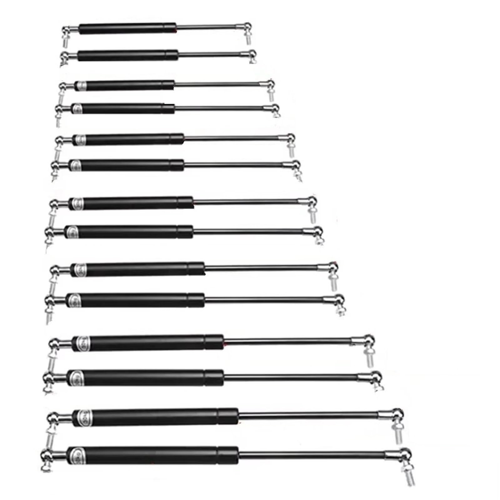 Heckklappendämpfer Menge (2) 300–600 Mm, 300 N, Universelle Hebeunterstützung Für Vordere Motorhaube, Hinteren Kofferraum, Stoßdämpferstrebe Gasfeder Dämpfer Heckklappe(350mm) von XKOEHXJ