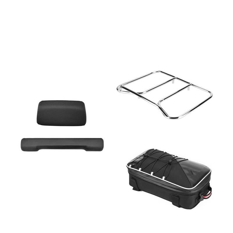 Hinterradgepäckträger Für F850GS F750GS F800GS F700GS GS 850GS Für Abenteuer LC Für ADV Gepäck Taschen Racks Fällen 2022 Top Fällen Rack Motorrad Gepäckträger(Whole Set) von XKOEHXJ