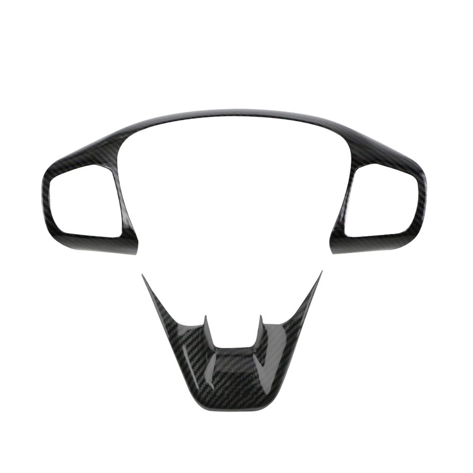 XKOEHXJ Lenkradabdeckung Trim Aufkleber Auto Innen Zubehör Ford Fiesta ST MK8 2017-2022 Schwarz Kunstleder von XKOEHXJ