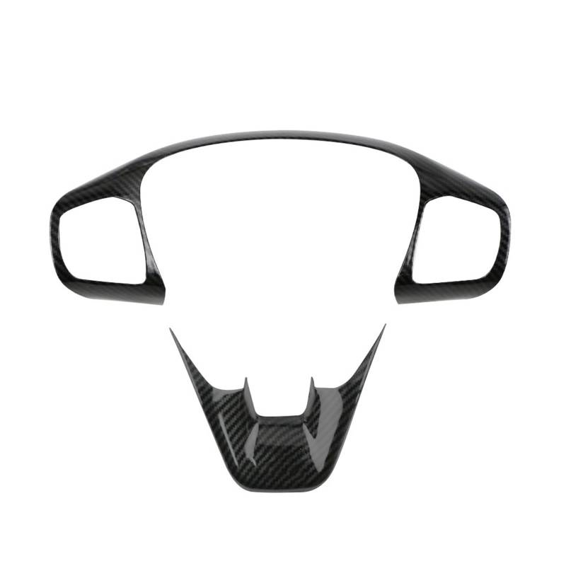 XKOEHXJ Lenkradabdeckung Trim Aufkleber Auto Innen Zubehör Ford Fiesta ST MK8 2017-2022 Schwarz Kunstleder von XKOEHXJ