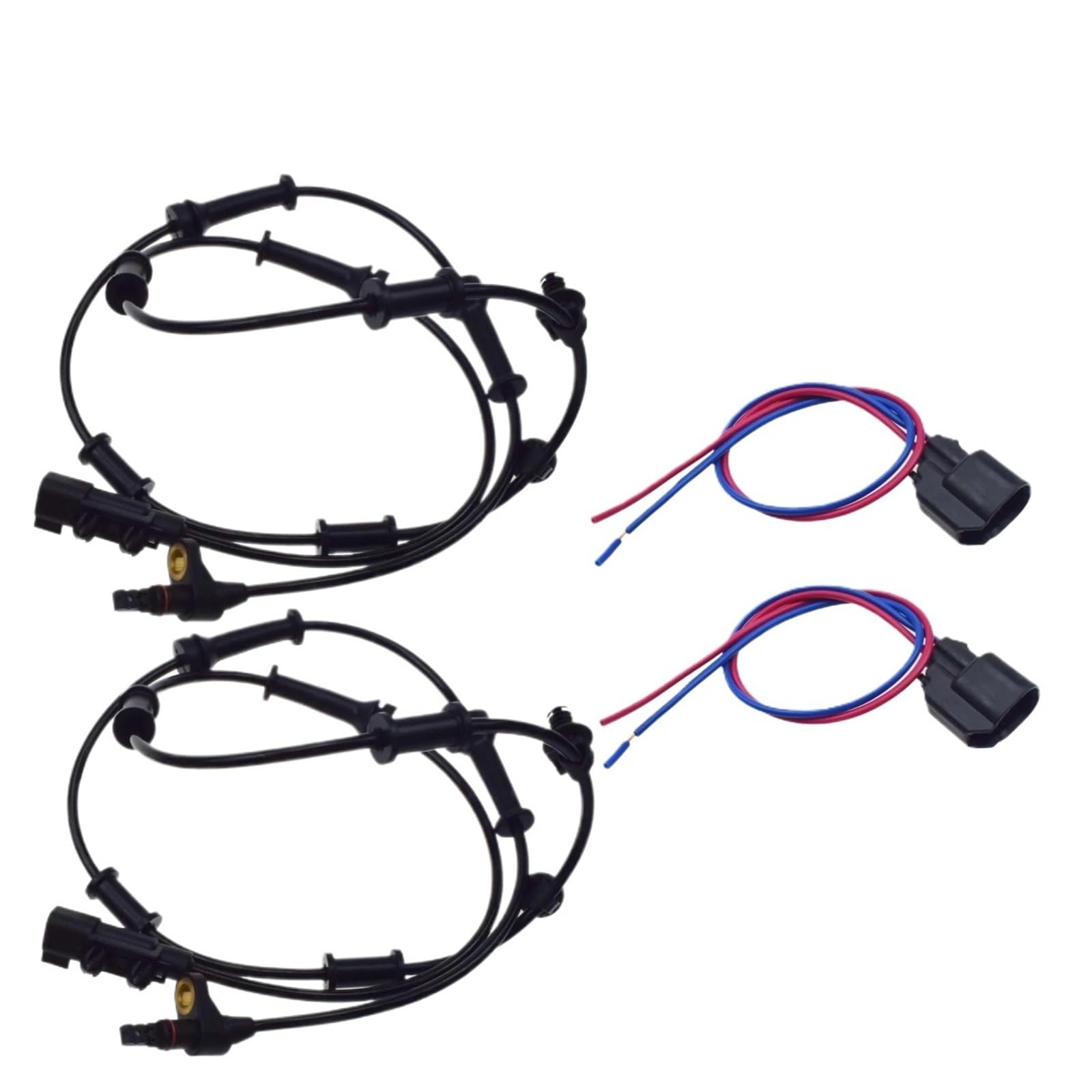 Sensor Raddrehzahl Für Dodge Für Nitro Für Jeep Für Liberty Vorne Hinten Links Rechts ABS Rad Geschwindigkeit Sensor Oder Mit Kabelbaum Stecker Stecker Draht Drehzahlfühler(Kit D) von XKOEHXJ