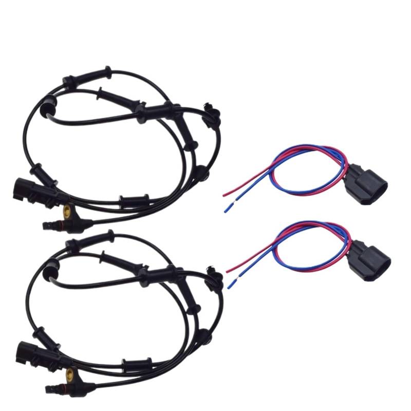 Sensor Raddrehzahl Für Dodge Für Nitro Für Jeep Für Liberty Vorne Hinten Links Rechts ABS Rad Geschwindigkeit Sensor Oder Mit Kabelbaum Stecker Stecker Draht Drehzahlfühler(Kit D) von XKOEHXJ