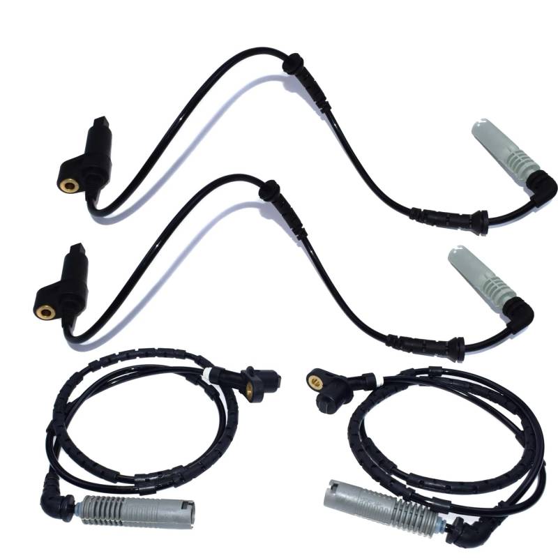 Sensor Raddrehzahl Für E46 316 318 320 325 330 1998 1999 2000 2001 2002 Vorne Hinten Links Rechts ABS Rad Geschwindigkeit Sensor 34521164651 34521164652 Drehzahlfühler(Front X 2 and Rear X 2) von XKOEHXJ