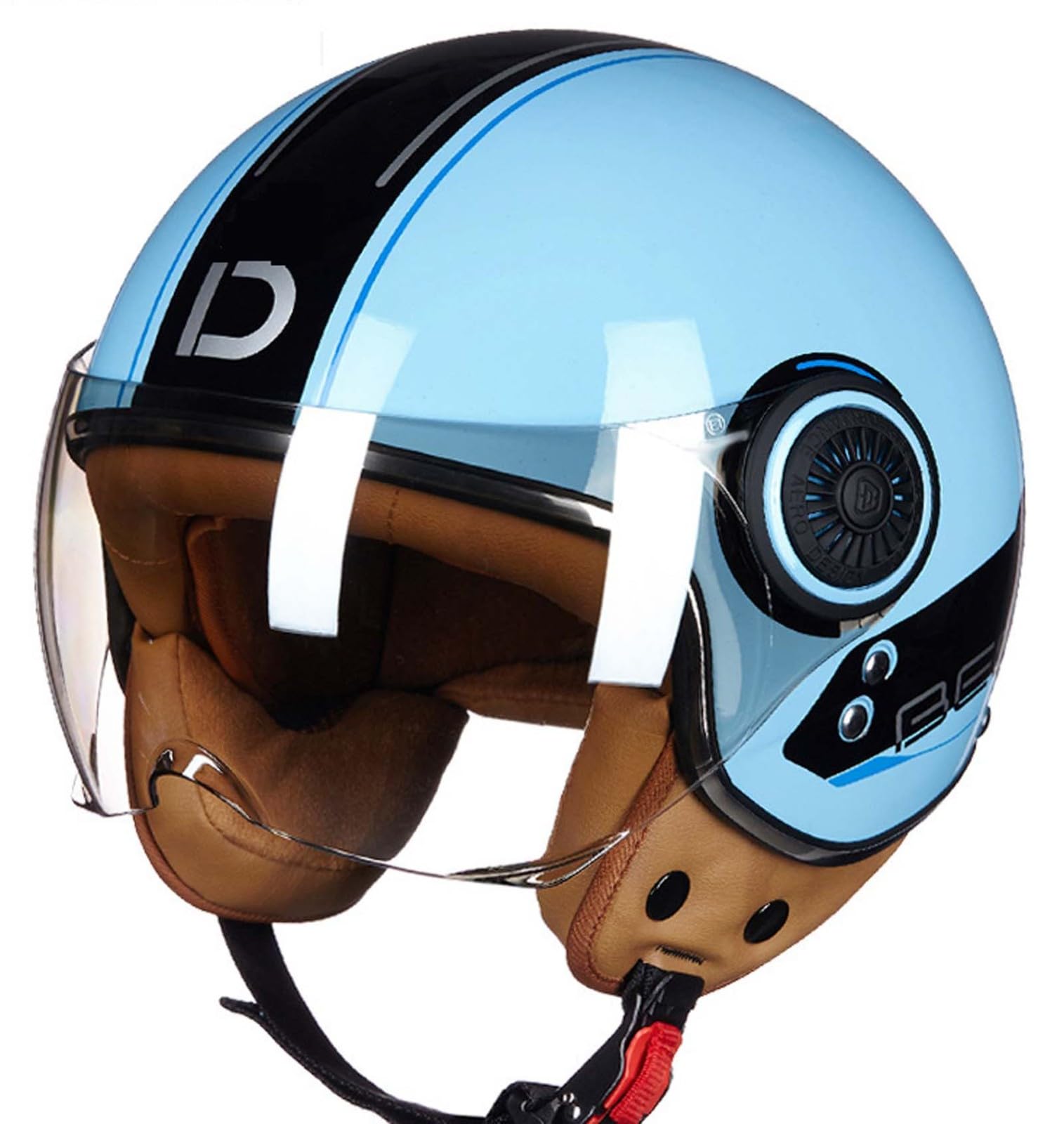 3/4 offener Motorradhelm im Retro-Stil, DOT/ECE-Zertifiziert, Antikollisionshelm, Roller-Fahrradhelm für Erwachsene und Männer E,XL 3/4 offener Motorradhelm im Retro-Stil, DOT/ECE-Zertifiziert, Antikollisionshelm, Roller-Fahrradhelm für Erwachsene und Männer E,XL von XLGNXXL