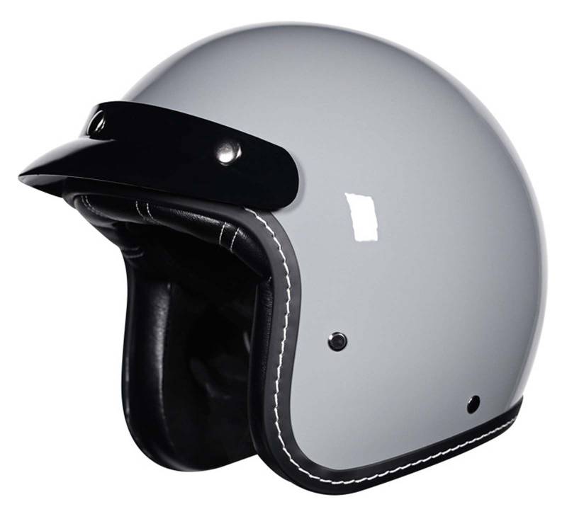 Halbhelm Motorradhelm 3/4 Motorradhelm Retro-Helm für Männer und Frauen Erwachsenenhelm ECE/DOT-Zertifiziert Unisex M (53-54CM) B,XL(57-58CM) von XLGNXXL