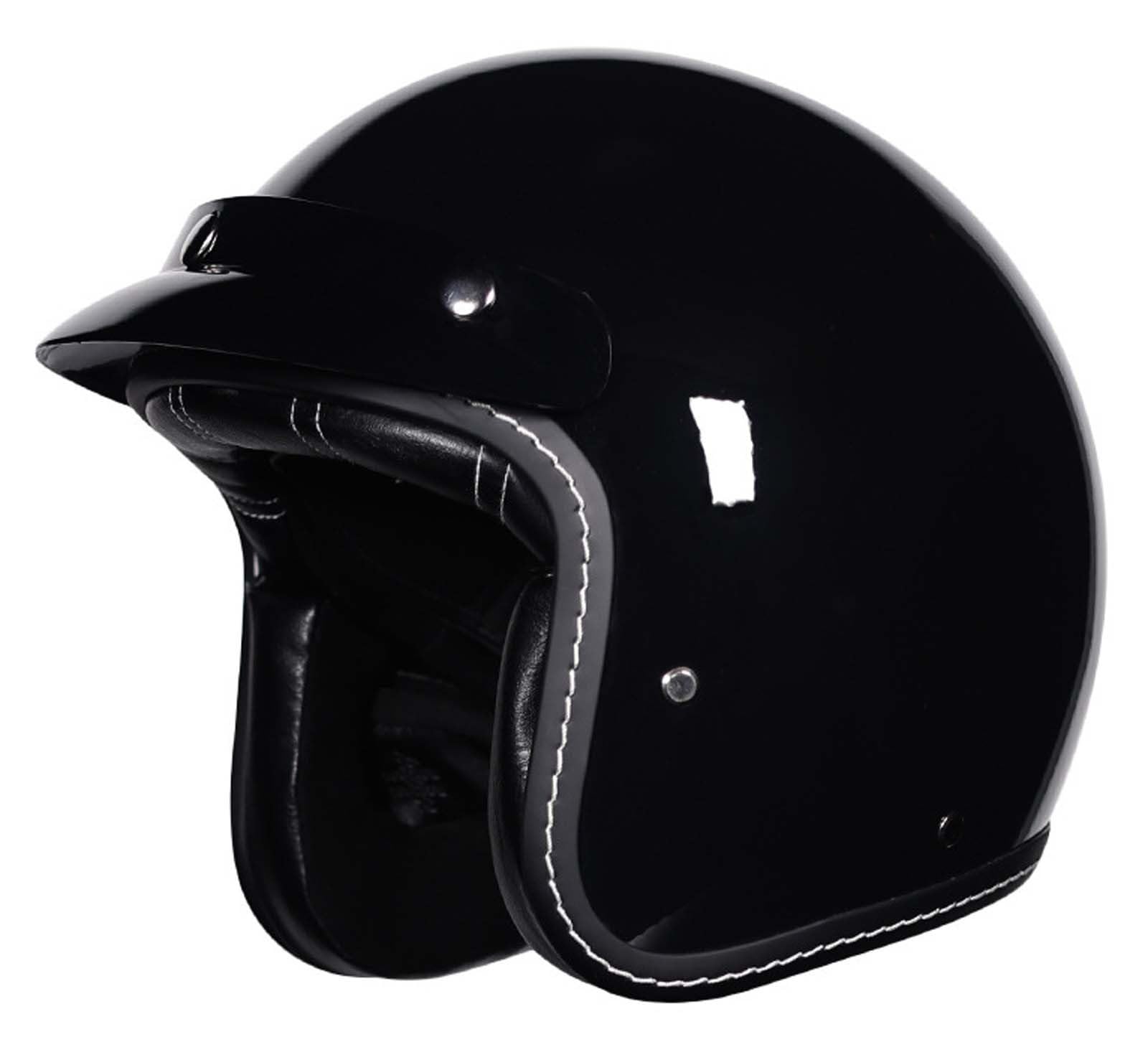 Halbhelm Motorradhelm 3/4 Motorradhelm Retro-Helm für Männer und Frauen Erwachsenenhelm ECE/DOT-Zertifiziert Unisex M (53-54CM) C,L(55-56CM) von XLGNXXL