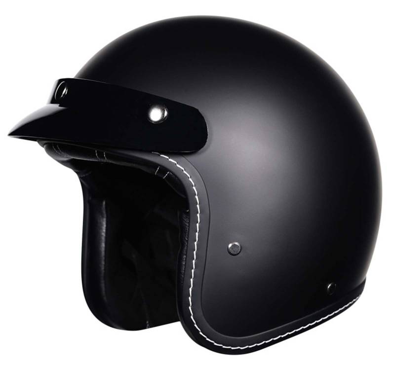 Halbhelm Motorradhelm 3/4 Motorradhelm Retro-Helm für Männer und Frauen Erwachsenenhelm ECE/DOT-Zertifiziert Unisex M (53-54CM) G,M(53-54CM) von XLGNXXL