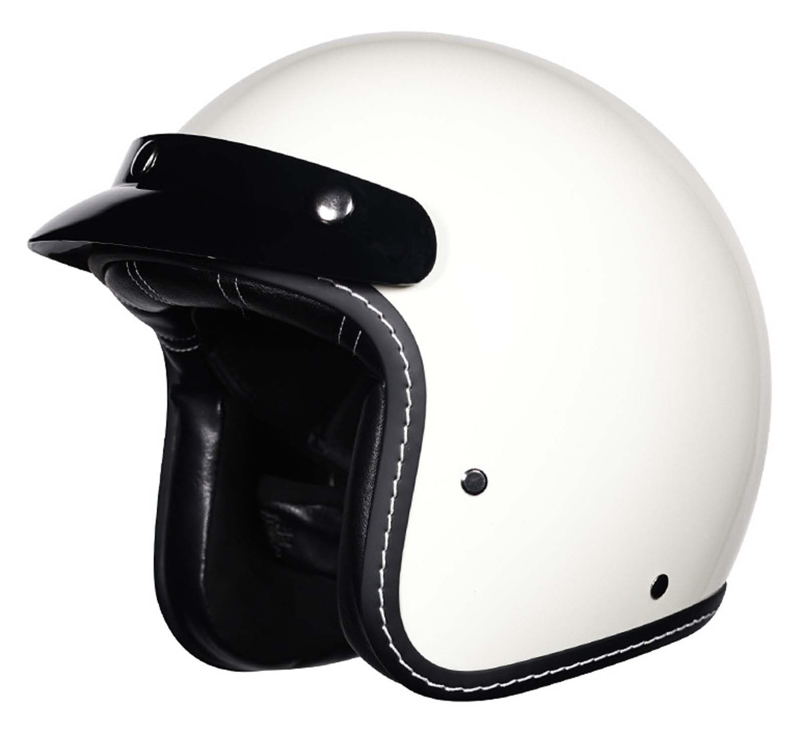 Halbhelm Motorradhelm 3/4 Motorradhelm Retro-Helm für Männer und Frauen Erwachsenenhelm ECE/DOT-Zertifiziert Unisex M (53-54CM) I,2XL(59-60CM) von XLGNXXL