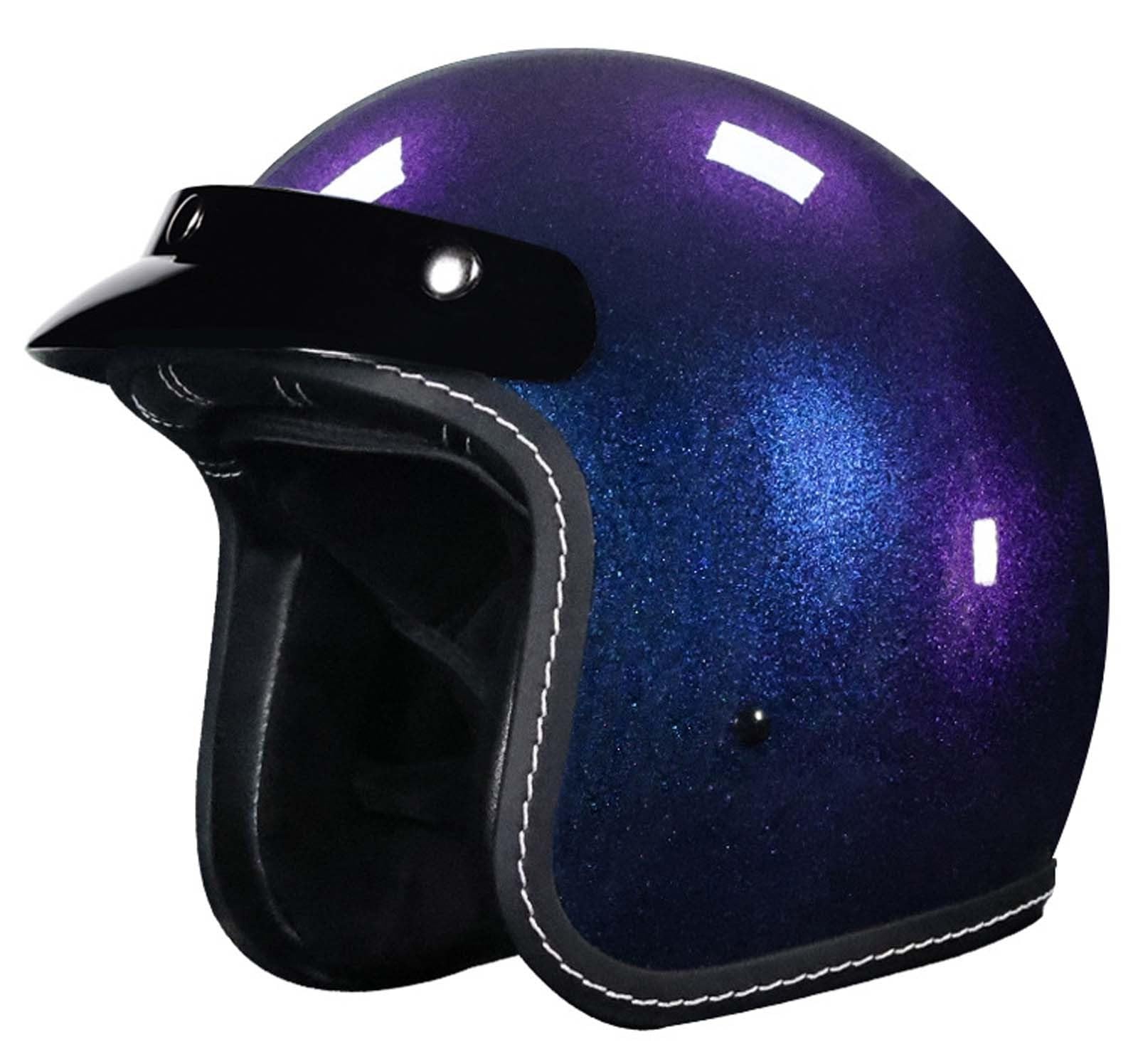 Halbhelm Motorradhelm 3/4 Motorradhelm Retro-Helm für Männer und Frauen Erwachsenenhelm ECE/DOT-Zertifiziert Unisex M (53-54CM) N,2XL(59-60CM) von XLGNXXL