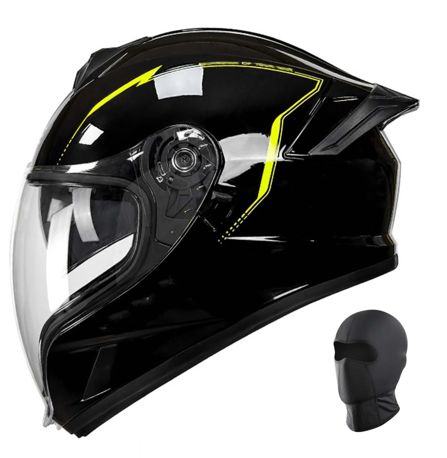 Integralhelm für Motorradfahrer mit hochklappbarem Doppelvisier, modularer All-in-One-Motorradhelm, geeignet für Männer und Frauen, Erwachsene B,L57-58CM Integralhelm für Motorradfahrer mit hochklappbarem Doppelvisier, modularer All-in-One-Motorradhelm, geeignet für Männer und Frauen, Erwachsene B,L57-58CM von XLGNXXL