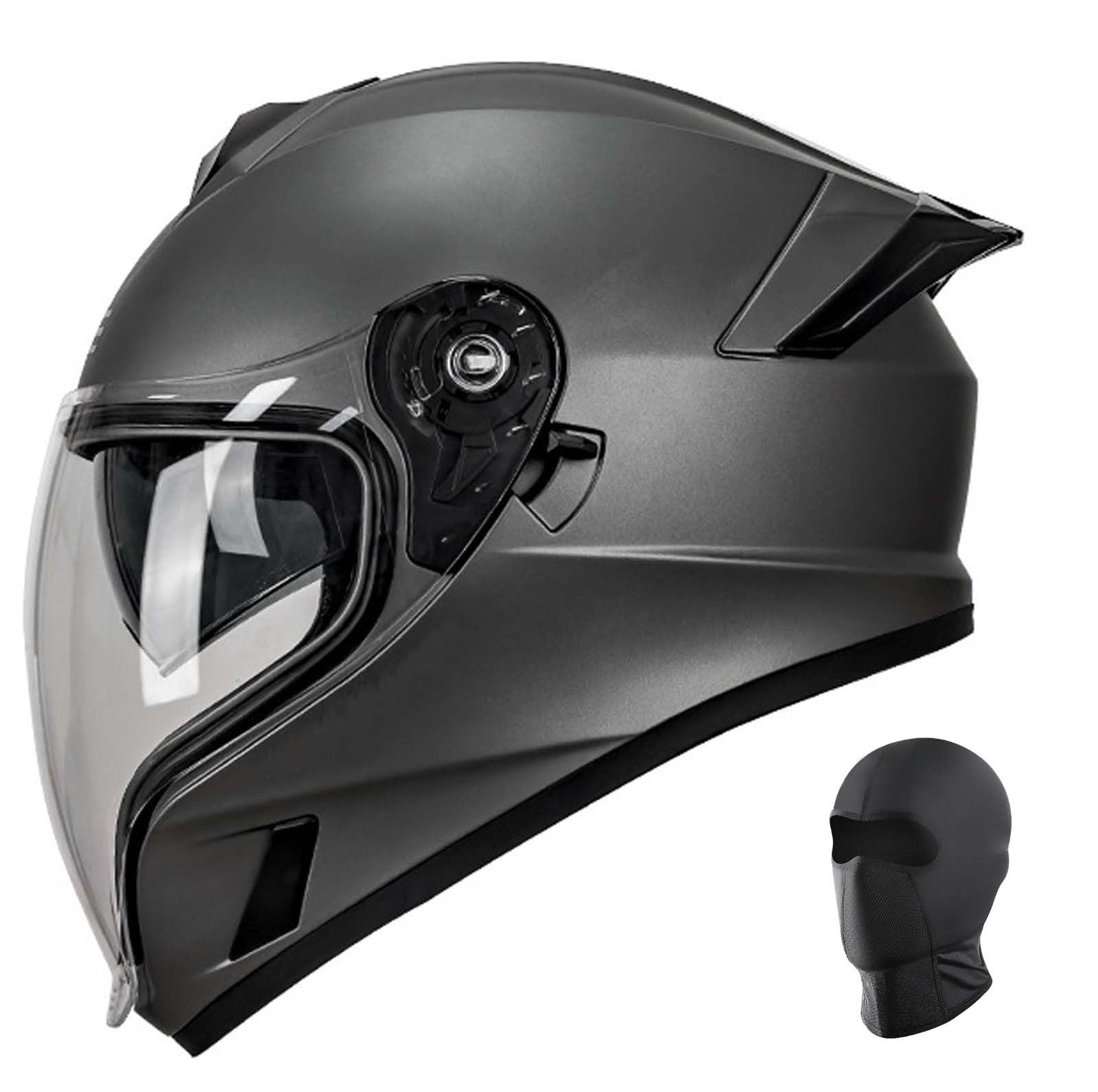 Integralhelm für Motorradfahrer mit hochklappbarem Doppelvisier, modularer All-in-One-Motorradhelm, geeignet für Männer und Frauen, Erwachsene E,XL59-60CM Integralhelm für Motorradfahrer mit hochklappbarem Doppelvisier, modularer All-in-One-Motorradhelm, geeignet für Männer und Frauen, Erwachsene E,XL59-60CM von XLGNXXL
