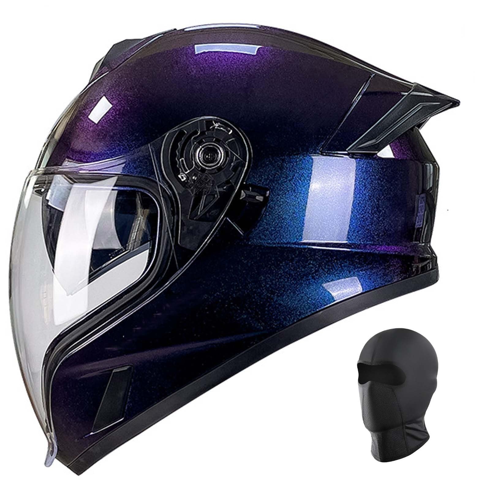 Integralhelm für Motorradfahrer mit hochklappbarem Doppelvisier, modularer All-in-One-Motorradhelm, geeignet für Männer und Frauen, Erwachsene I,XL59-60CM Integralhelm für Motorradfahrer mit hochklappbarem Doppelvisier, modularer All-in-One-Motorradhelm, geeignet für Männer und Frauen, Erwachsene I,XL59-60CM von XLGNXXL