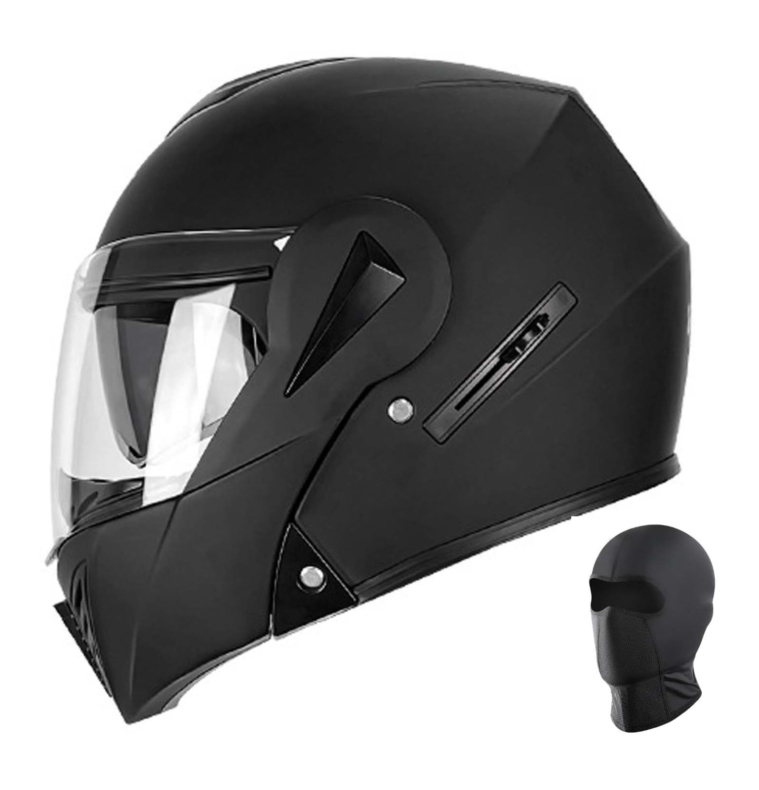 Modularer Integralhelm für Erwachsene, Klapphelm für Herren und Damen, ECE/DOT-zertifizierter modularer Motorradhelm mit Doppelvisier A,L(59-60CM) von XLGNXXL