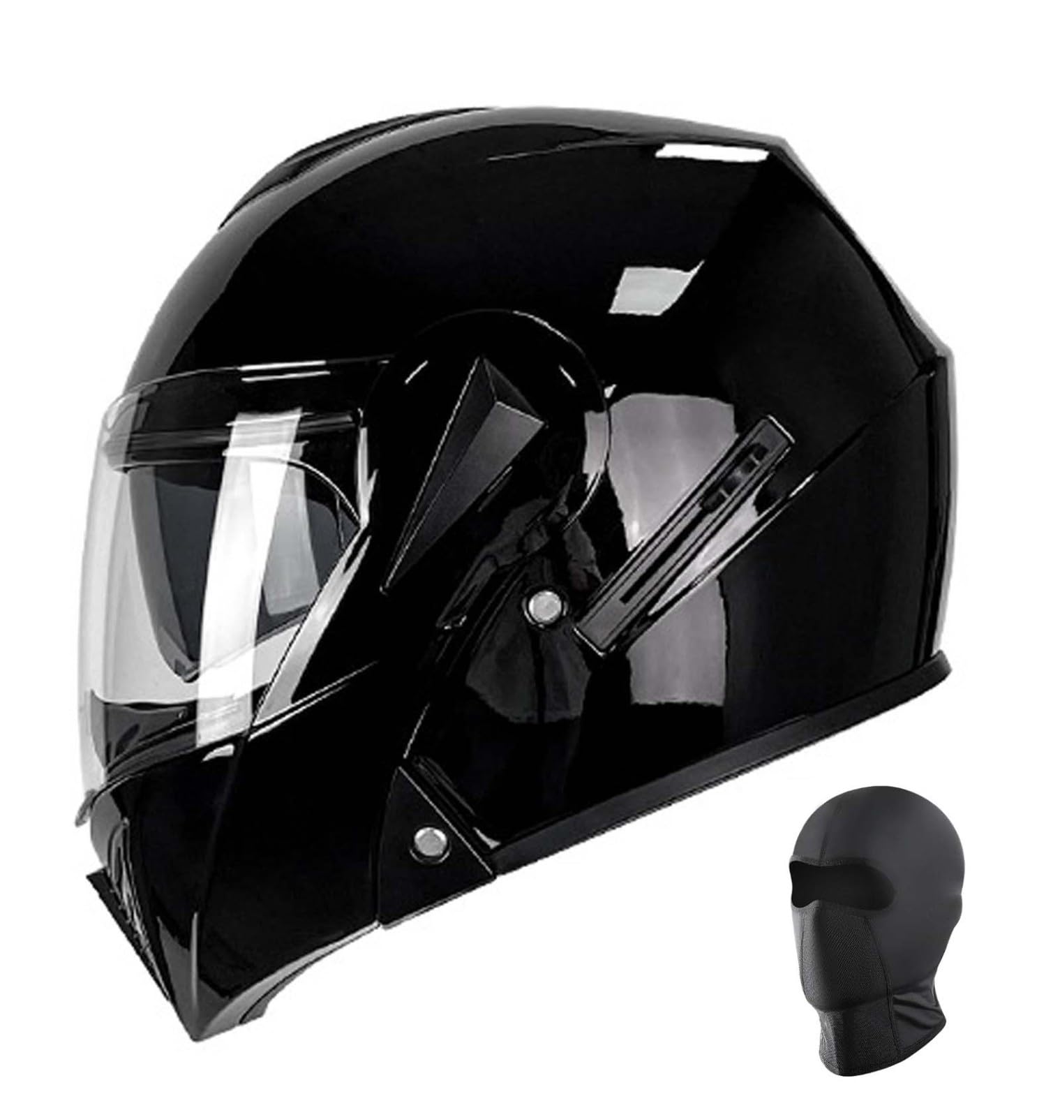 Modularer Integralhelm für Erwachsene, Klapphelm für Herren und Damen, ECE/DOT-zertifizierter modularer Motorradhelm mit Doppelvisier D,2XL(63-64M) von XLGNXXL