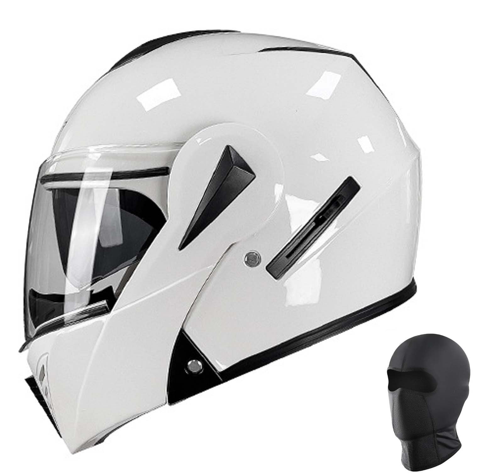 Modularer Integralhelm für Erwachsene, Klapphelm für Herren und Damen, ECE/DOT-zertifizierter modularer Motorradhelm mit Doppelvisier E,L(59-60CM) von XLGNXXL