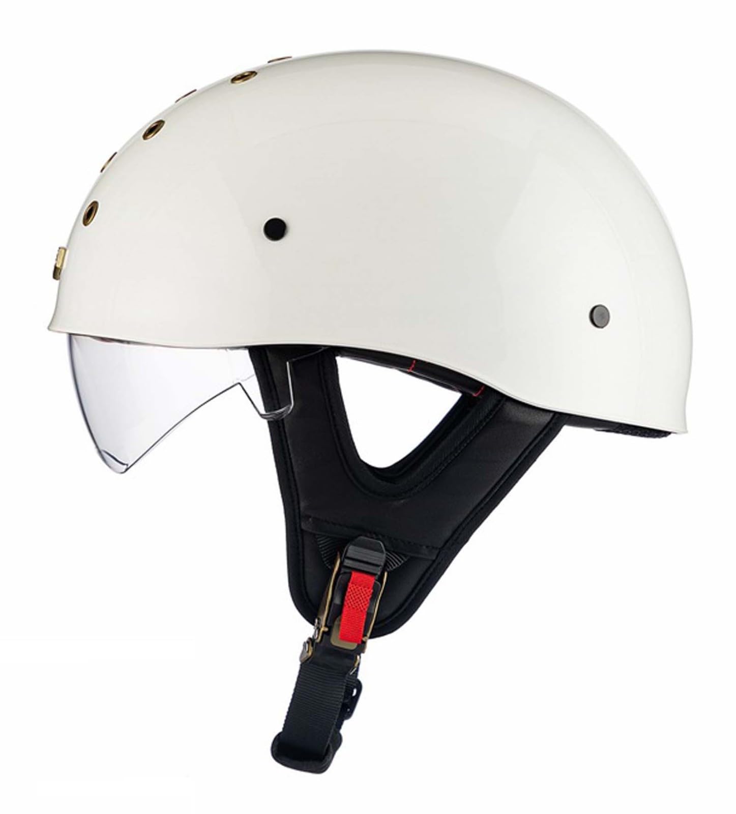 Motorrad-Halbhelm Retro-Motorradhelm Motorradhelm für Erwachsene mit herausnehmbarem Innenfutter Geeignet für Erwachsene Männer und Frauen ECE/DOT-Zertifiziert B,L Motorrad-Halbhelm Retro-Motorradhelm Motorradhelm für Erwachsene mit herausnehmbarem Innenfutter Geeignet für Erwachsene Männer und Frauen ECE/DOT-Zertifiziert B,L von XLGNXXL