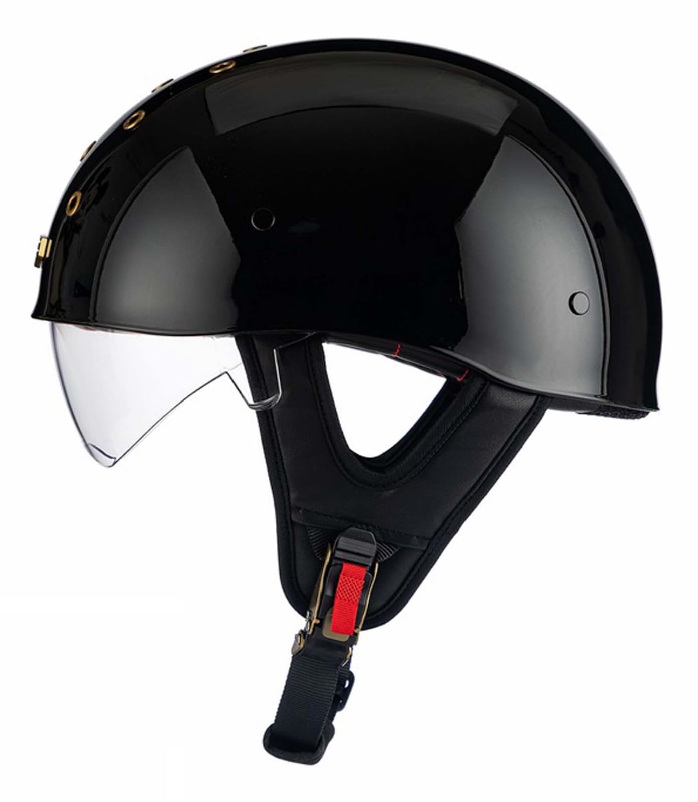 Motorrad-Halbhelm Retro-Motorradhelm Motorradhelm für Erwachsene mit herausnehmbarem Innenfutter Geeignet für Erwachsene Männer und Frauen ECE/DOT-Zertifiziert D,L Motorrad-Halbhelm Retro-Motorradhelm Motorradhelm für Erwachsene mit herausnehmbarem Innenfutter Geeignet für Erwachsene Männer und Frauen ECE/DOT-Zertifiziert D,L von XLGNXXL