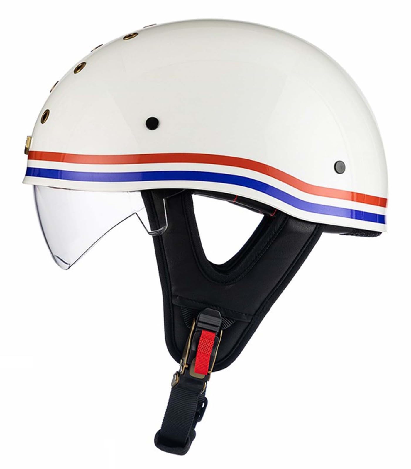 Motorrad-Halbhelm Retro-Motorradhelm Motorradhelm für Erwachsene mit herausnehmbarem Innenfutter Geeignet für Erwachsene Männer und Frauen ECE/DOT-Zertifiziert E,L Motorrad-Halbhelm Retro-Motorradhelm Motorradhelm für Erwachsene mit herausnehmbarem Innenfutter Geeignet für Erwachsene Männer und Frauen ECE/DOT-Zertifiziert E,L von XLGNXXL