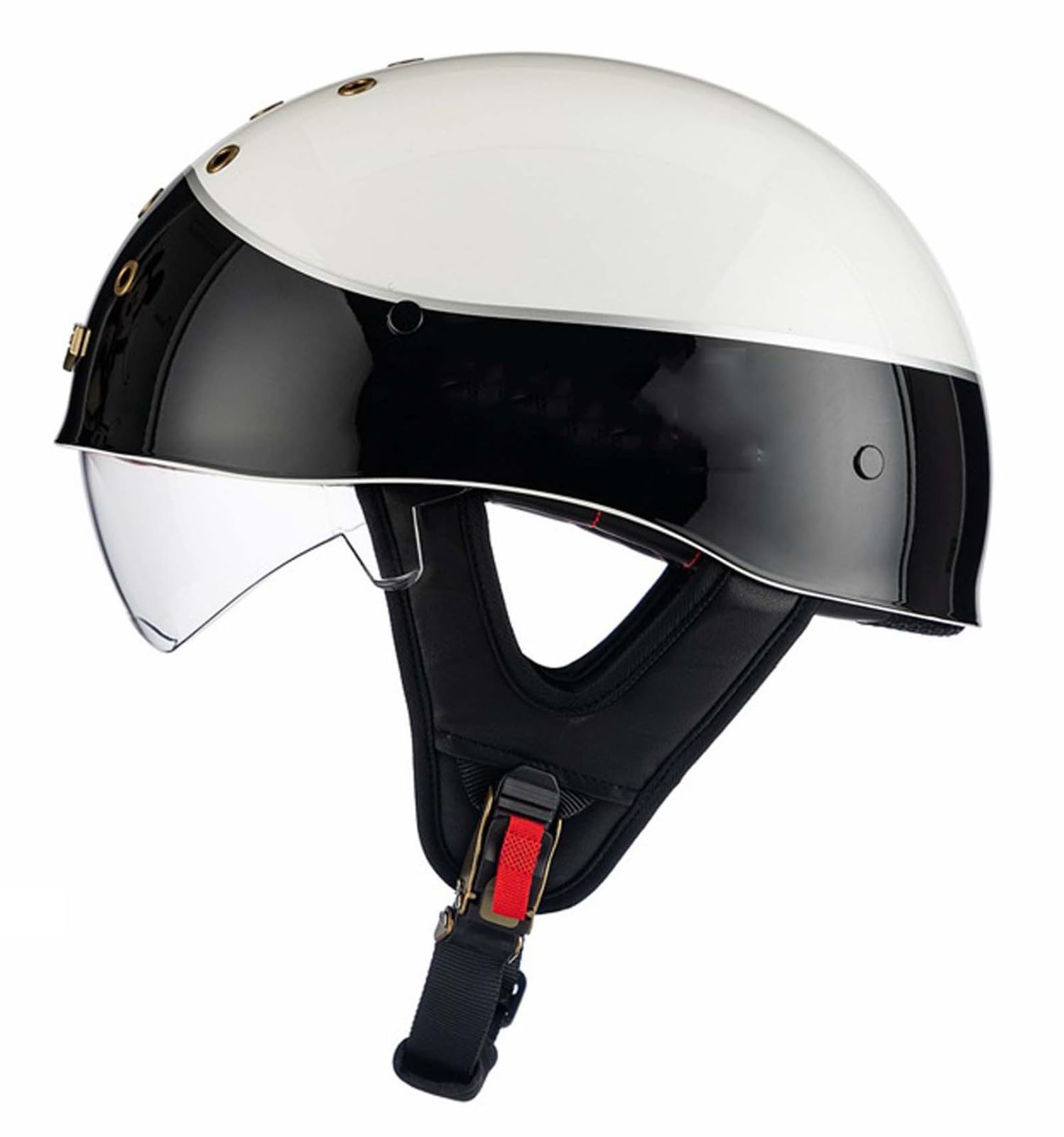 Motorrad-Halbhelm Retro-Motorradhelm Motorradhelm für Erwachsene mit herausnehmbarem Innenfutter Geeignet für Erwachsene Männer und Frauen ECE/DOT-Zertifiziert F,L Motorrad-Halbhelm Retro-Motorradhelm Motorradhelm für Erwachsene mit herausnehmbarem Innenfutter Geeignet für Erwachsene Männer und Frauen ECE/DOT-Zertifiziert F,L von XLGNXXL