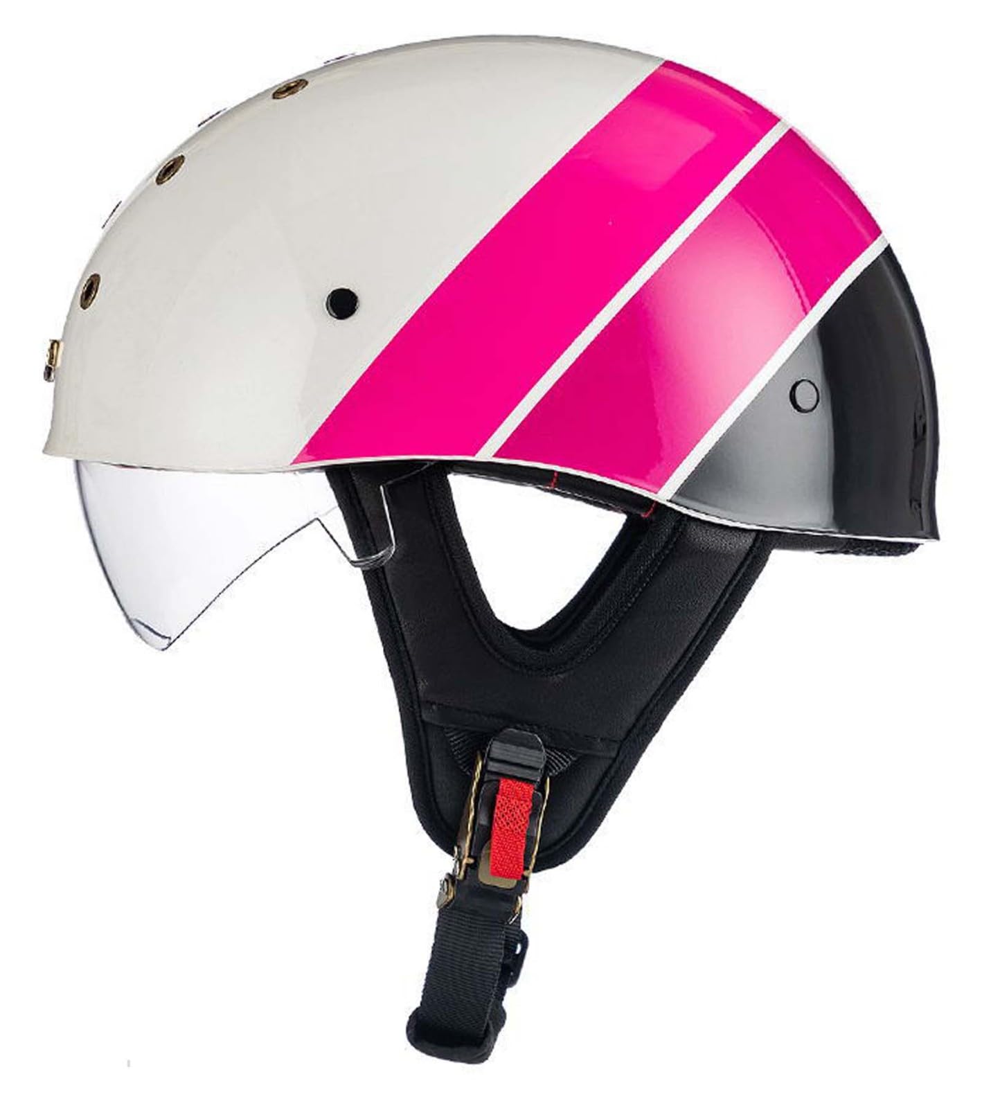 Motorrad-Halbhelm Retro-Motorradhelm Motorradhelm für Erwachsene mit herausnehmbarem Innenfutter Geeignet für Erwachsene Männer und Frauen ECE/DOT-Zertifiziert H,L Motorrad-Halbhelm Retro-Motorradhelm Motorradhelm für Erwachsene mit herausnehmbarem Innenfutter Geeignet für Erwachsene Männer und Frauen ECE/DOT-Zertifiziert H,L von XLGNXXL