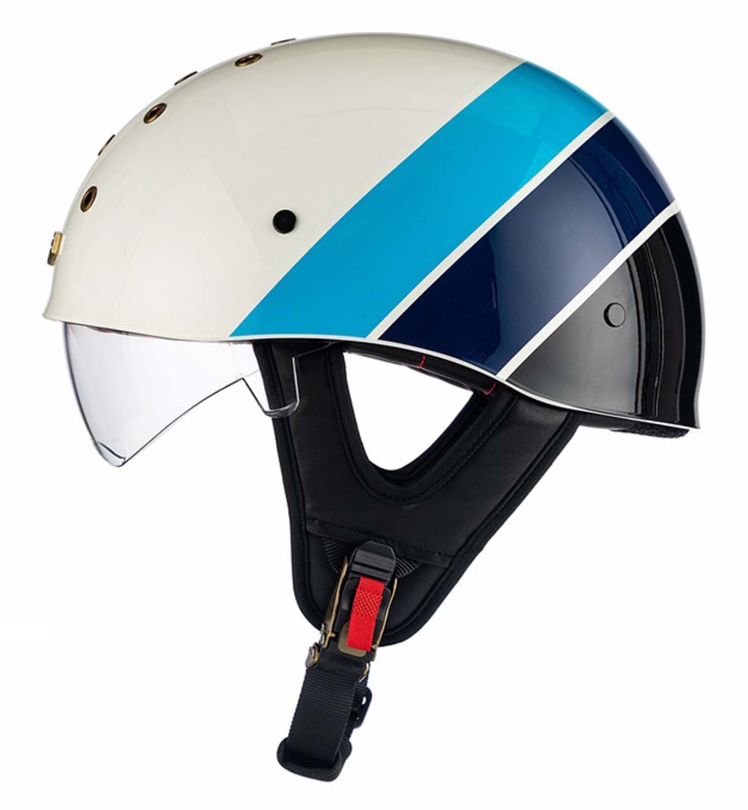 Motorrad-Halbhelm Retro-Motorradhelm Motorradhelm für Erwachsene mit herausnehmbarem Innenfutter Geeignet für Erwachsene Männer und Frauen ECE/DOT-Zertifiziert J,L Motorrad-Halbhelm Retro-Motorradhelm Motorradhelm für Erwachsene mit herausnehmbarem Innenfutter Geeignet für Erwachsene Männer und Frauen ECE/DOT-Zertifiziert J,L von XLGNXXL
