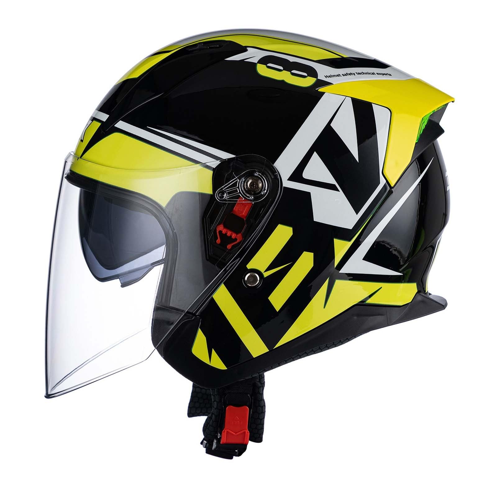 Motorrad-Halbhelm mit Sonnenblende, Retro-Motorradhelm, Herren- und Damenstil, mit Schnellverschluss, geeignet für die tägliche Reise B,L Motorrad-Halbhelm mit Sonnenblende, Retro-Motorradhelm, Herren- und Damenstil, mit Schnellverschluss, geeignet für die tägliche Reise B,L von XLGNXXL