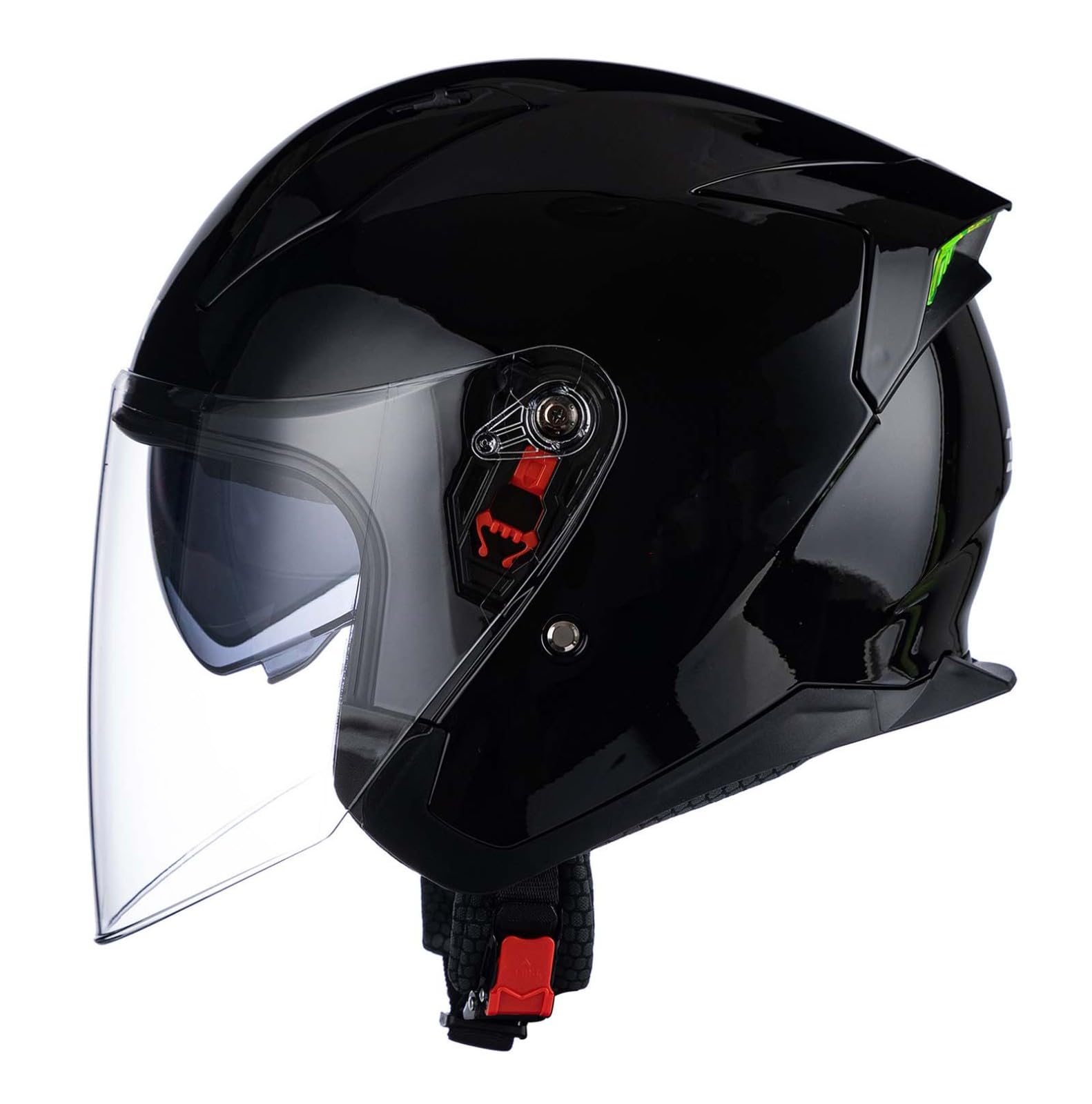 Motorrad-Halbhelm mit Sonnenblende, Retro-Motorradhelm, Herren- und Damenstil, mit Schnellverschluss, geeignet für die tägliche Reise F,L Motorrad-Halbhelm mit Sonnenblende, Retro-Motorradhelm, Herren- und Damenstil, mit Schnellverschluss, geeignet für die tägliche Reise F,L von XLGNXXL