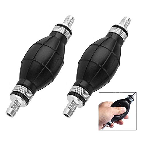 XLKJ 2 Stück Kraftstoffpumpe 8mm Kraftstoffleitung Pumpe Handpumpe Notpumpe Umfüllpumpe für Kfz,Fahrzeug manuelle Öl Absaugpumpe von XLKJ